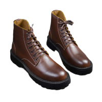 Giày Da Nam Combat Boot Cao Cổ Chất Da Bò Đẹp Cao Cấp Chống Thấm Nước - G611 - Men Fashion - MenF