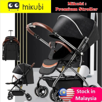 MIKUBI (LB6-6A/ LB6-Premium) Stroller Bayi Menghadap 2 Hala, Cara Lipat Mudah / Compact Travel Strol