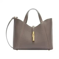 Furla Goccia S Tote Bag Urban Gray Grey
