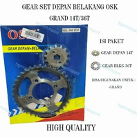 Gear Set OSK Depan Belakang Grand 36T/14T Gear Gigi Grand Prima Astrea 14T/36T