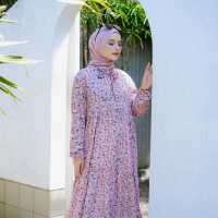 Tunik motif bunga kecil bahan Katun rayon Bunga