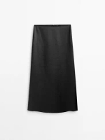Massimo Dutti 緞面半截裙
