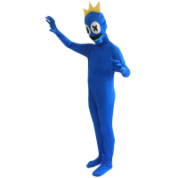 Halloween Rainbow Friends  Game cos Blue Color Little Monster Clothing Jumpsuit