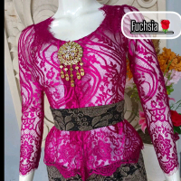 kebaya brokat metalik LOVELY Kain Tille textile meteran