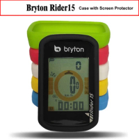 Generic Bike Gel Skin Case &amp; Screen Protector Cover for Bryton Rider 15 Rider 10 GPS Computer Case for R15 R10 Bryton One