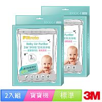 3M 寶寶專用清淨機專用濾網1年份/超值2入組(濾網型號:B90DC-F) N95口罩濾淨原理