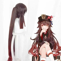 Wig Rambut Palsu Genshin Impact Hu Tao Cosplay with Hairnet - QQRR0552
