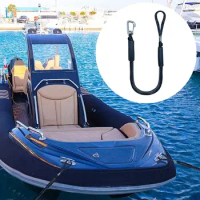 Elastic Dock Lines Durable Black/Blue Boat Accessories Marine Rope Dock Line Anchor Boat