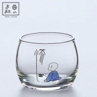 |cup Kung Fu transparent tea set owner's small cup Japanese style tea making and drinking single thickened single cup