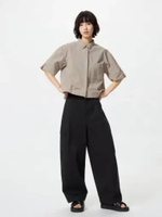 UNIQLO Celana panjang Barel Cargo Barrel Pants wanita BLACK S