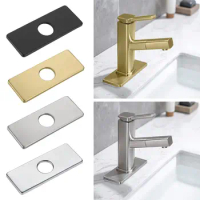 1PC Faucet Accessories Plate Hole Tap Cover Deck Plate Stainless Steel Bathroom Kitchen Sink For Most Single Hole Faucet