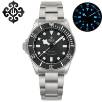 IX&amp;DAO IPOSE 39mm Men Watch Titanium Grade2 Mechanical Diving Watches PT5000 Automatic Movement Water Resistant 20Bar Wristwatch