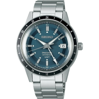 送禮首選★SEIKO 精工 Presage Style60s系列GMT機械錶(4R34-00B0B/SSK009J1) SK005 附提袋【全館滿額折價★APP下單點數4倍送】線上購買享_實體門市同步