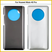 10pcs Mate40 Pro Back Battery Housing For Huawei Mate 40 Pro Battery Back Cover Rear Door 3D Glass Battery Housing Case Replace