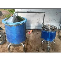 alat penyulingan minyak atsiri/alat destilasi kapasitas 115 liter penghasil minyak atsiri nilam dll