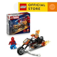 LEGO Super Heroes 76335 Spider-Man vs. Ghost Rider Motorcycle (72 Pieces), Building Block, Toys, Bri