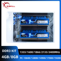 G.SKILL Ripjaws X DDR3 8GB 4GB KIT 1333MHz 1600MHz 1866MHz 2133 MHz 2400MHz DIMM 240Pin 1.5V PC3-14900 17000 ddr3 For Gaming