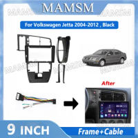 2 Din Radio Frame Adapter For VW Volkswagen Jetta 2004-2012 Car Android Player DVD Audio Panel Mount Installation Fascia Frame