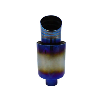Source Manufacturer Car Modification Stainless Steel Exhaust Pipe 270mm Blue Painted Export Stripe U
