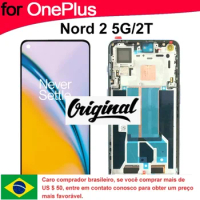 6.43" Original AMOLED For OnePlus Nord 2 5G Nord2 LCD Screen Display+Touch Panel Digitizer For OnePlus Nord 2T Display