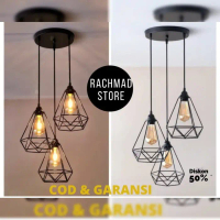 (COD) Lampu gantung hias minimalis teras ruang tamu modern dapur isi 3 - diamond 3