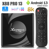 X88 Pro 13 Ultra HD 8K Smart TV Box Android 13.0 RK3528 2GB16GB 4GB 32GB/64GB Wifi6 BT5.0 2.4G&amp;5G Wifi Media Player Set Top Box