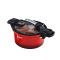 Amercook FRESH COOK 低壓燜煮鍋 - 5公升紅色/黑色 鋁合金複合鍋底 不挑爐具