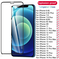 Kính Bảo Vệ Bao Phủ Toàn Bộ Cho iPhone 14 13 12 11 Pro Max Bảo Vệ Màn Hình Cho iPhone 6 7 8 X XS XR 