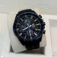 JAM TANGAN PRIA CASIO EDIFICE ORIGINAL ANALOG HITAM RUBBER EQS-900PB-1B EDIFICE EQS 900PB 1B EDIFICE