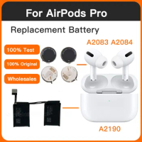 Replacement Battery for Apple Airpods Pro, Rechargeable Batteries, 100% Original, CP1154, A2084, A2083, A2190, Air Pods Pro