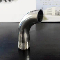 19mm 3/4" Pipe OD Butt Weld x 1/2" BSPT Male 90 Degree Elbow SUS 304 Stainless Steel Sanitary Pipe Fitting Home Brew Beer Wine