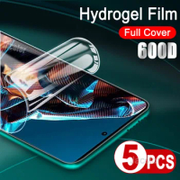 5PCS Hydrogel Film For Xiaomi Poco X5 X4 X3 NFC GT Pro 5G X 5Pro 4Pro 4GT 5 4 3 3NFC 5 G Screen Protection Protector