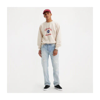 【LEVIS 官方旗艦】男款 經典501直筒牛仔褲 / 淺藍水洗X多重磨損刷破工藝 熱賣單品 00501-3497