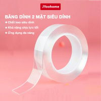 Băng Dính 2 Mặt Siêu Dính Trong Suốt JYoohome Băng Keo Nano 3M 5M Dán Tường Đồ Dính Trên Mọi Bề Mặt