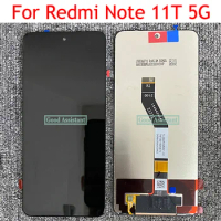 Black 6.6 inch For Xiaomi Redmi Note 11T 5G 21091116AI LCD Screen Display Touch Digitizer Assembly Replacement / Frame