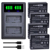 NP-W126 Battery and Charger for Fujifilm FinePix X-S10, X-T100, XT-200 X-100F X-100V X-A7 X-H1 X-T10 X-T20 X-T30 X-A2 NP-W126s