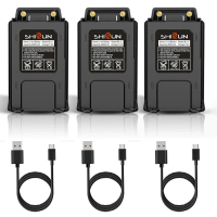 Baofeng rb5r battery type c 3800mAh enlarge USB C Li-ion battery replacement bf-f8hp radio bl-5/bl-5