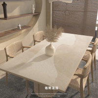 【西格傢飾】侘寂風Q彈矽膠皮革桌墊80x140cm(桌布 茶几 書桌 餐桌墊 滑鼠墊)