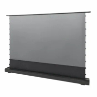 High quality Motorized tab tension floor up screen alr projection screen with tubular motor floor up projector screen