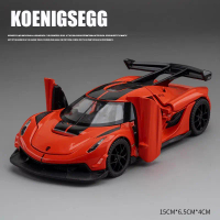 Diecast Miniatur Mobil Koenigsegg Jesko Skala 32 Dengan Akrilik