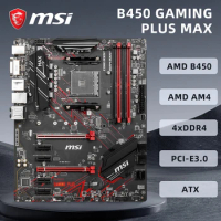 MSI B450 GAMING PLUS MAX motherboard Socket AM4 supports Ryzen 9 5900X 3900X PRO 2700X CPU AMD X570 4 x DDR4 128GB ATX