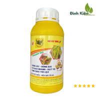 Phân bón ĐẦU TRÂU MK HẠT VÀNG 2 (500ml). Vô gạo, cứng cây, chín chắc tới cậy.