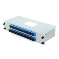 2PCS/lot Fiber Optical PLC Splitter Cassette box type 1 : 32 1x 32 Fiber Opitc Splitter SC UPC APC CATV Connector Free Shipping