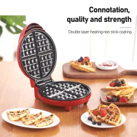 Waffle Maker Machine 12cm Electric Non-Stick Waffle Maker Mold Pancake Bakeware Pan
