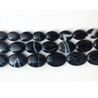 15mm 20PCs/Strand Natural Stone Botswana Agates Onyx Beads Round Loose Beads For Jewelry Making Necklace and Bracelets 15 Inch