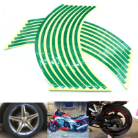 Universal car motorcycle wheel sticker reflective rim stripe tape For KAWASAKI Z250 Z300 Z650 Z750 Z800 Z900 Z1000 ZX9R ZX10R