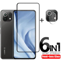 For Xiaomi Mi 11 Lite Mi 11 Lite 5G 2.5D Full Glue Tempered Glass 3D Screen Protector For Mi 11 Lite 5G NE Lens Film Glass