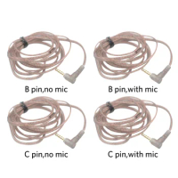 KZ CCA ZST ZSR ED12 ES3 ZS10 Headset Cord High-Purity Copper Twisted Earphone Cable for ZSN/ZSN PRO/ZS10 PRO 1-5pcs