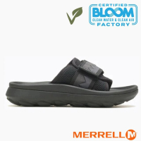 【MERRELL】女 HUT ULTRA SLIDE 戶外拖鞋.涼鞋.海灘鞋(ML005886 經典黑)