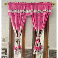 Gorden jendela serut UK 100x150 Minnie mouse